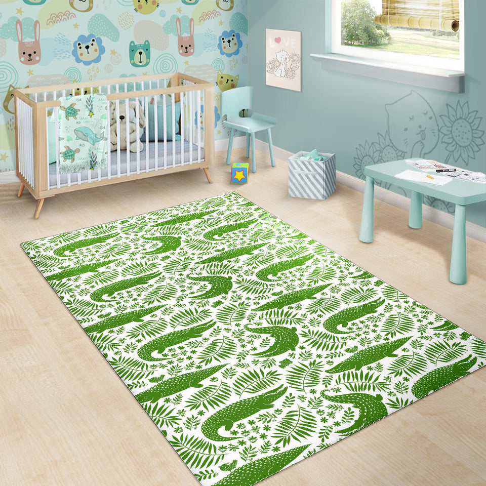 Crocodile Pattern Area Rug