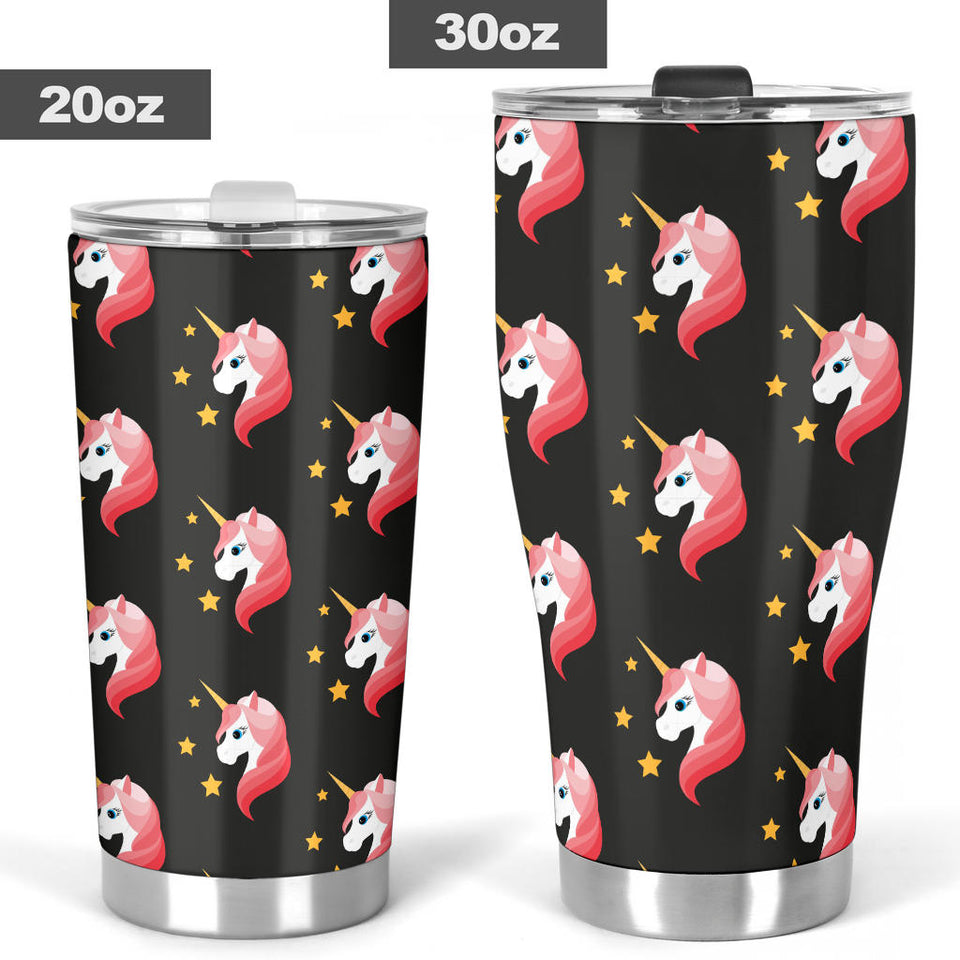 Unicorn Star Pattern Tumbler