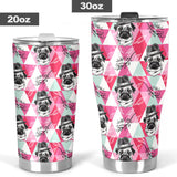 Pug Pattern Tumbler