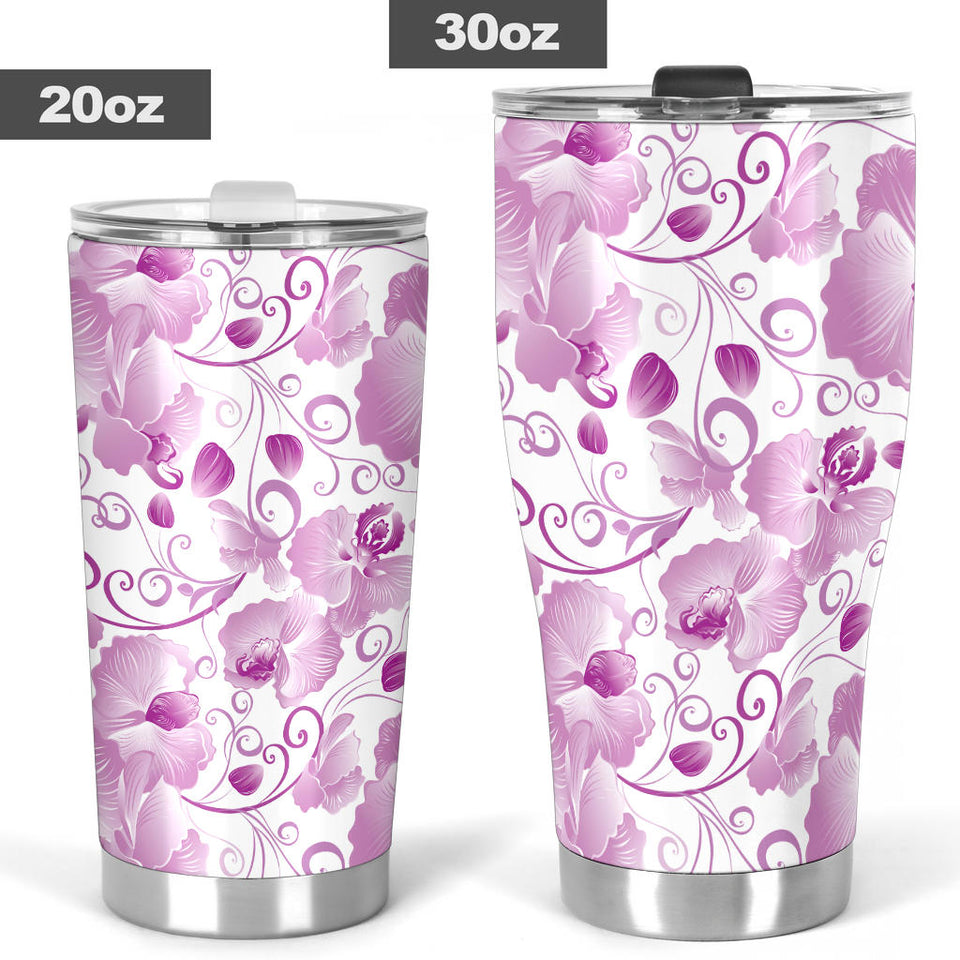 Orchid Pattern Tumbler