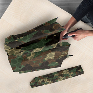 Green Camo Camouflage Honeycomb Pattern Umbrella