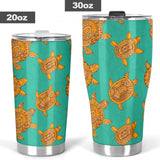 Sea Turtle Tribal Aboriginal Pattern Tumbler