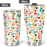 Saxophone Pattern Background Tumbler
