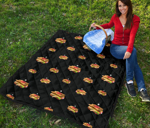 Sandwich Pattern Print Design 03 Premium Quilt