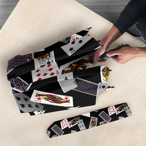 Casino Cards Suits Pattern Print Design 05 Umbrella