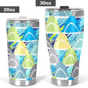 Shark Head Pattern Tumbler