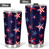 USA Star Pattern Theme Tumbler