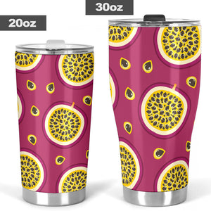 Sliced Passion Fruit Pattern Tumbler