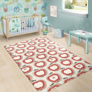 Red Apple Pattern Area Rug