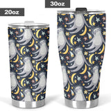 Sloth Astronaut Pattern Tumbler