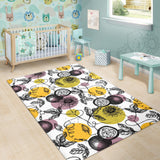 Passion Fruit Pattern Background Area Rug