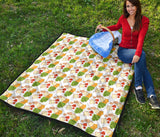 Sandwich Pattern Print Design 02 Premium Quilt