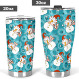 Snowman Chirstmas Pattern Tumbler