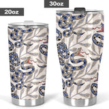 Snake Leaves Pattern Tumbler