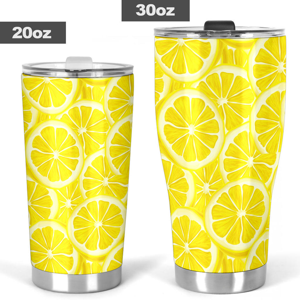 Sliced Lemon Pattern Tumbler