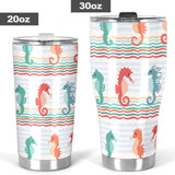 Seahorse Pattern Theme Tumbler