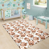 Yorkshire Terrier Pattern Print Design 04 Area Rug