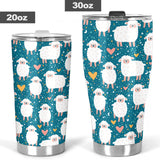 Sheep Heart Pattern Tumbler