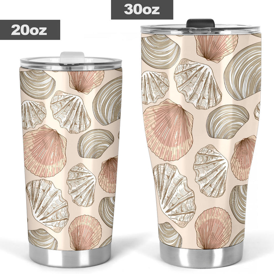 Shell Pattern Background Tumbler