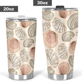 Shell Pattern Background Tumbler