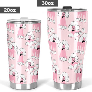 Poodle Pattern Tumbler