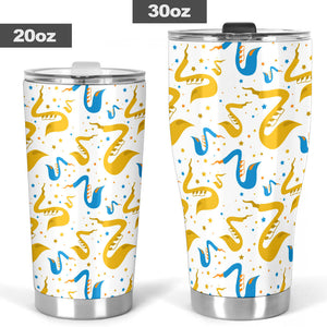 Saxophone Pattern Tumbler