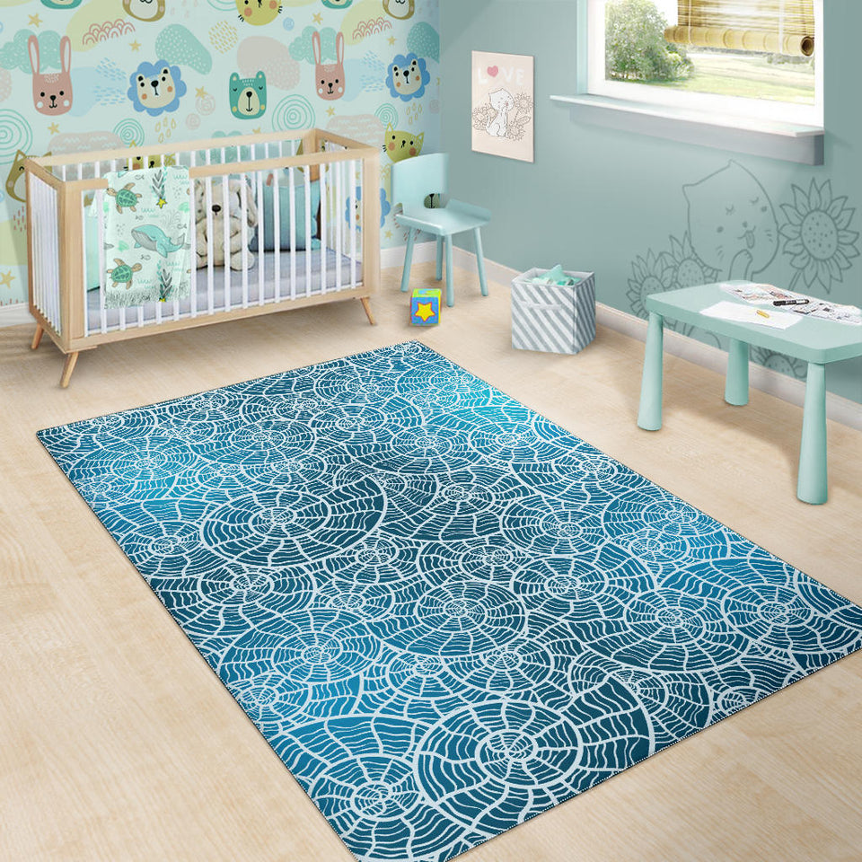 Shell Pattern Theme Area Rug