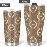 Traditional Boomerang Aboriginal Pattern Tumbler