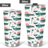 Whale Jelly Fish Pattern  Tumbler