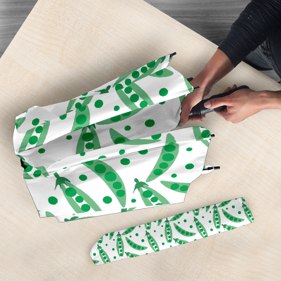 Green Peas Pattern Print Design 01 Umbrella