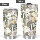 Pineapple Leave flower Pattern Tumbler