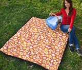 Popcorn Pattern Print Design 01 Premium Quilt