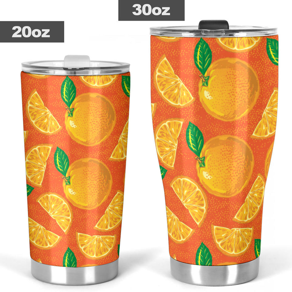 Orange Pattern background Tumbler