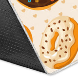 Chocolate Donut Pattern Area Rug