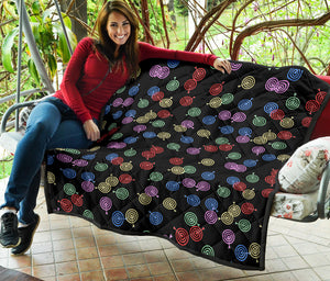 Darts Pattern Print Design 03 Premium Quilt