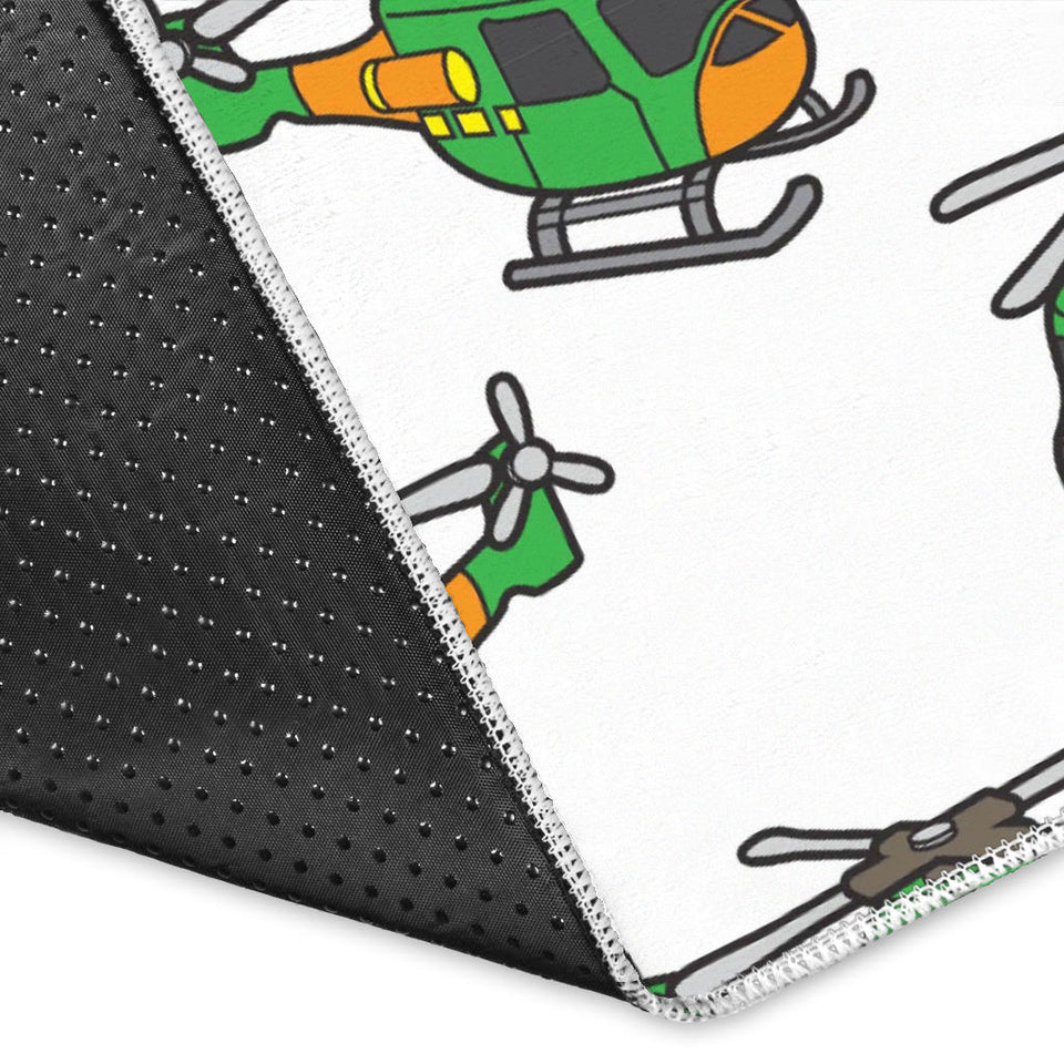 Green Amy Helicopter Pattern Area Rug