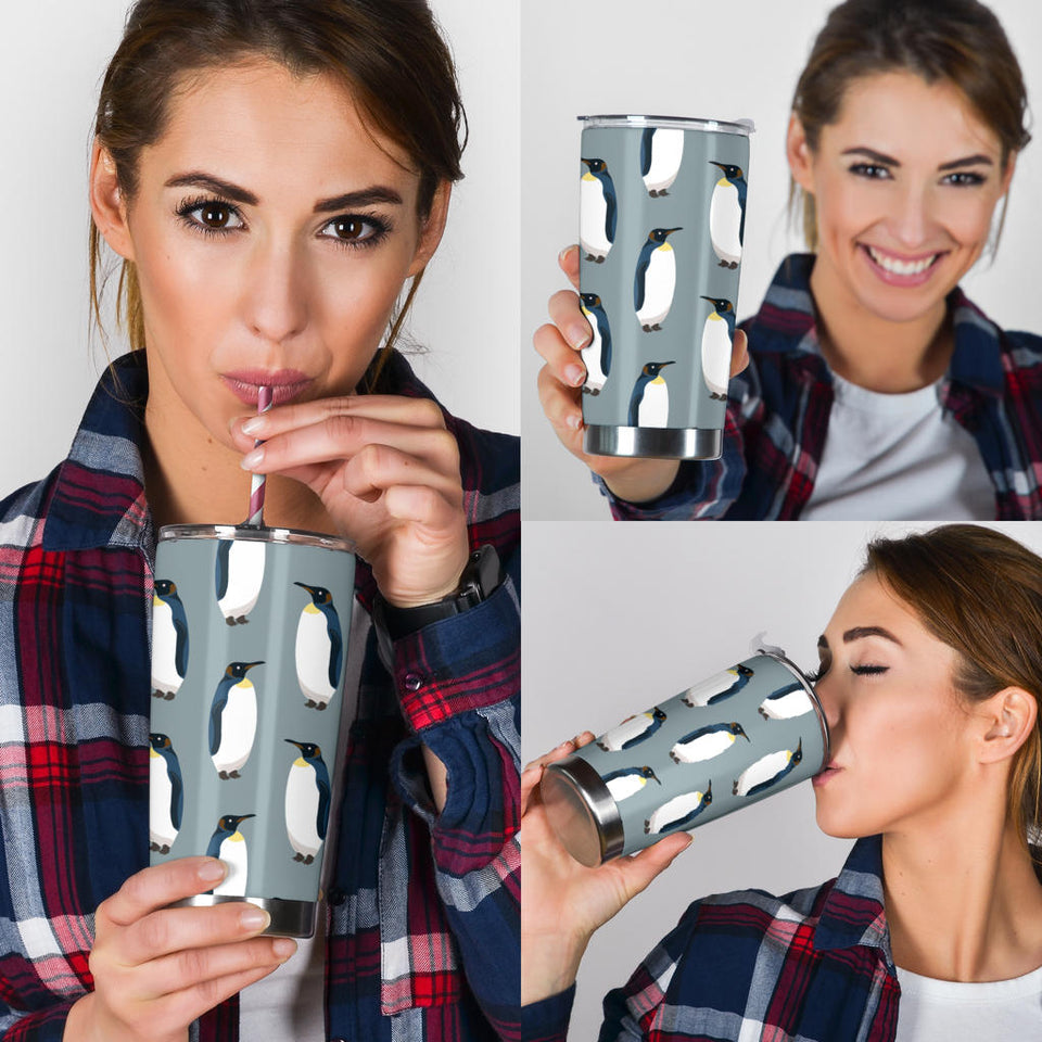 Penguin Pattern Theme Tumbler