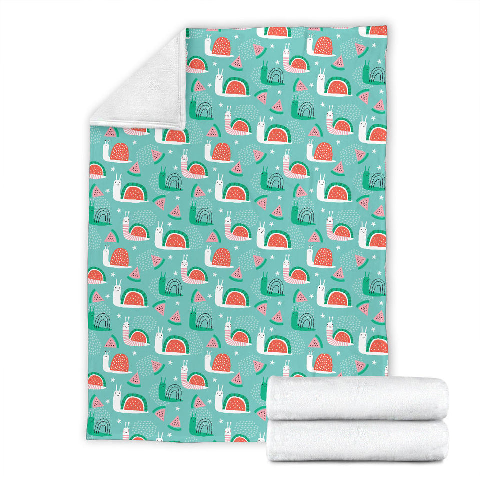 Snail Pattern Print Design 01 Premium Blanket