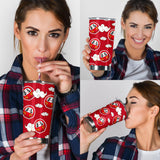 Red Daruma Cloud Pattern Tumbler