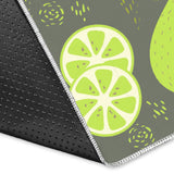 Lime Pattern Theme Area Rug