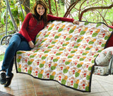 Sandwich Pattern Print Design 02 Premium Quilt