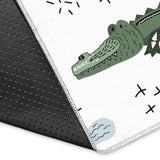 Crocodile Pattern Background Area Rug