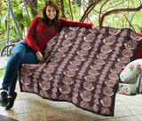 Snail Pattern Print Design 03 Premium Quilt