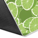 Lime Pattern Background Area Rug