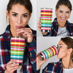 Rainbow Pattern Tumbler