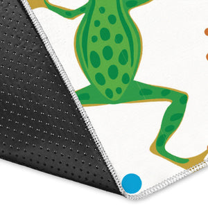Colorful Frog Pattern Area Rug