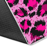 Pink Leopard Skin texture Pattern Area Rug