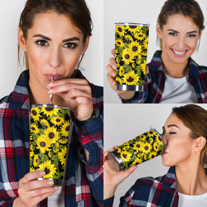 Sunflower Theme Pattern  Tumbler