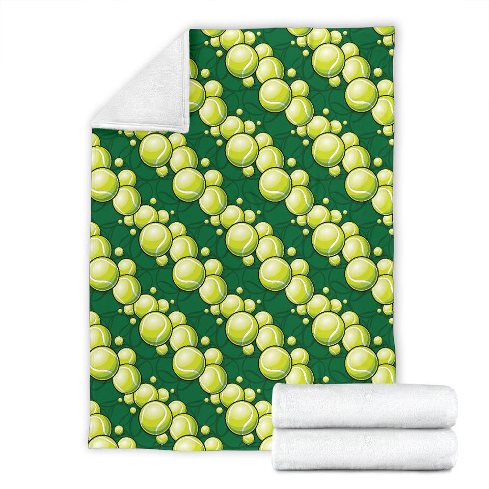 Tennis Pattern Print Design 04 Premium Blanket