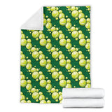 Tennis Pattern Print Design 04 Premium Blanket